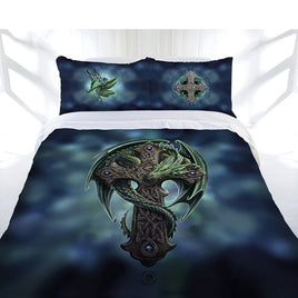 Anne Stokes Woodland Guardian Quilt Cover Set Queen Home & Garden Kings Warehouse 
