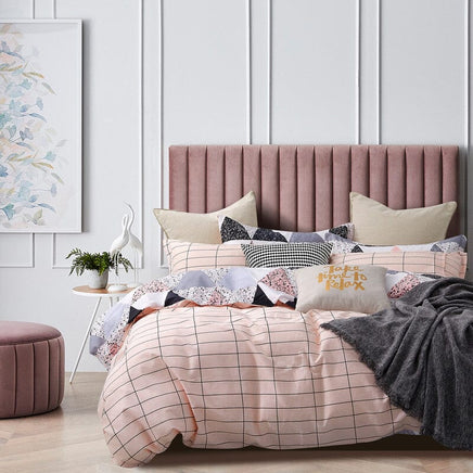 Annie 100% cotton reversible quilt cover set-queen size Home & Garden Kings Warehouse 