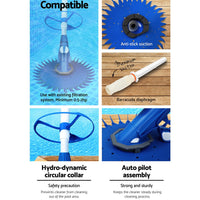 Aqua Buddy Pool Cleaner Automatic Vacuum Floor Climb Swimming Wall Pool 10M Hose Home & Garden Kings Warehouse 