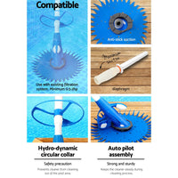 Aqua Buddy Pool Cleaner Automatic Vacuum Swimming Floor Climb Wall Pool 10M Hose Home & Garden Kings Warehouse 