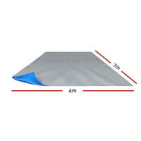 Aqua Buddy Pool Cover 500 Micron 7x4m Swimming Pool Solar Blanket Blue Silver Home & Garden Kings Warehouse 