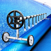 Aquabuddy Pool Cover 500 Micron 10x4m Blue Swimming Pool Solar Blanket 4m Roller Home & Garden Kings Warehouse 