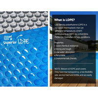 Aquabuddy Pool Cover 500 Micron 10x4m Silver Swimming Pool Solar Blanket 5.5m Blue Roller Home & Garden Kings Warehouse 