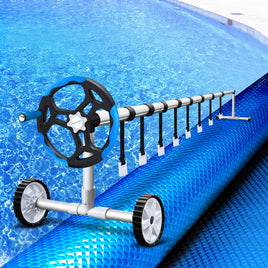 Aquabuddy Pool Cover 500 Micron 11x4.8m Swimming Pool Solar Blanket 5.5m Roller Blue Home & Garden Kings Warehouse 