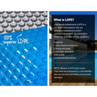 Aquabuddy Pool Cover 500 Micron 8x4.2m Swimming Pool Silver Solar Blanket 5.5m Roller Home & Garden Kings Warehouse 