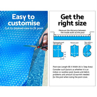 Aquabuddy Pool Cover 6.5x3m 400 Micron Silver Swimming Pool Solar Blanket 4m Roller Home & Garden Kings Warehouse 