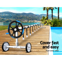 Aquabuddy Pool Cover Roller 5.5m Adjustable Swimming Pool Solar Blanket Reel Blue Home & Garden Kings Warehouse 