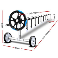 Aquabuddy Pool Cover Roller 5.5m Adjustable Swimming Pool Solar Blanket Reel Blue Home & Garden Kings Warehouse 