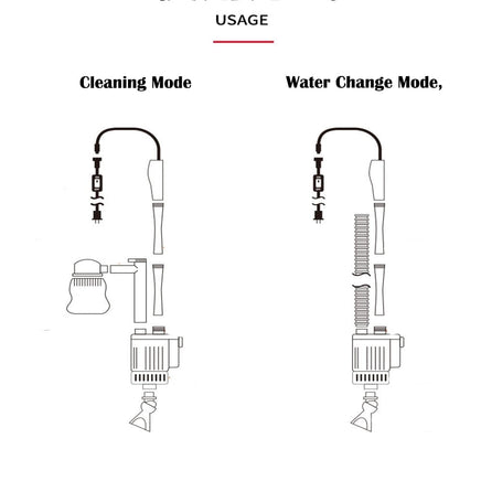 Aquarium Electric Siphon Pump Vacuum Cleaner Fish Tank Clean Water Change Gravel Kings Warehouse 