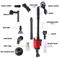Aquarium Electric Siphon Pump Vacuum Cleaner Fish Tank Clean Water Change Gravel Kings Warehouse 