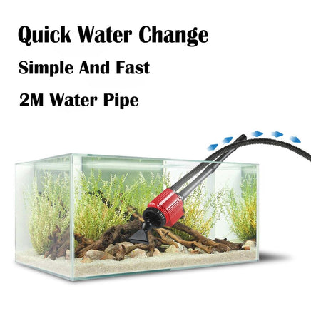 Aquarium Electric Siphon Pump Vacuum Cleaner Fish Tank Clean Water Change Gravel Kings Warehouse 