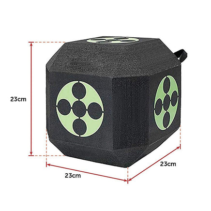 Archery 3D Dice Target Cube Reusable 18 Sides 23CM Self Healing XPE Foam Target Gift & Novelty Kings Warehouse 