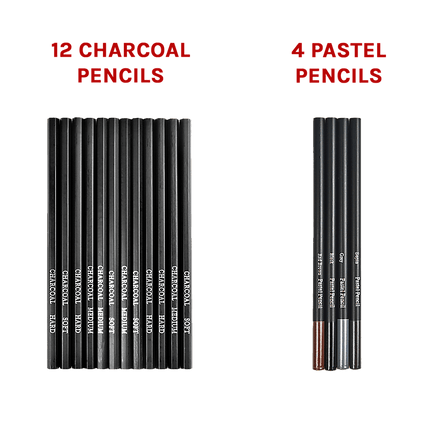 Art Sketch Pencils Oil Drawing Colouring Graphite Charcoal Pencil Set 72pcs/set Home & Garden Kings Warehouse 
