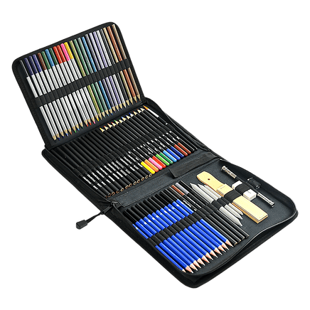Art Sketch Pencils Oil Drawing Colouring Graphite Charcoal Pencil Set 72pcs/set Home & Garden Kings Warehouse 