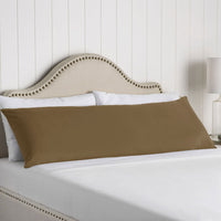 Artex 100% Cotton Body Pillowcase Brown Home & Garden Kings Warehouse 