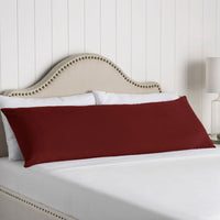 Artex 100% Cotton Body Pillowcase Burgundy Home & Garden Kings Warehouse 