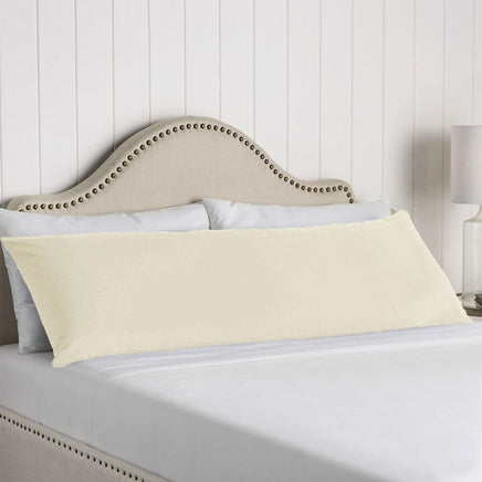 Artex 100% Cotton Body Pillowcase Cream Home & Garden Kings Warehouse 