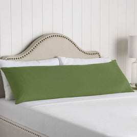 Artex 100% Cotton Body Pillowcase Dark Green Home & Garden Kings Warehouse 
