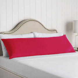 Artex 100% Cotton Body Pillowcase Hot Pink Home & Garden Kings Warehouse 