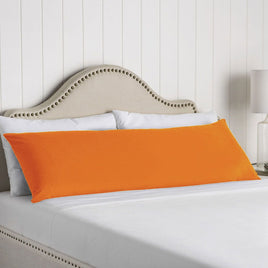 Artex 100% Cotton Body Pillowcase Orange Home & Garden Kings Warehouse 