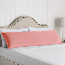 Artex 100% Cotton Body Pillowcase Pink Home & Garden Kings Warehouse 