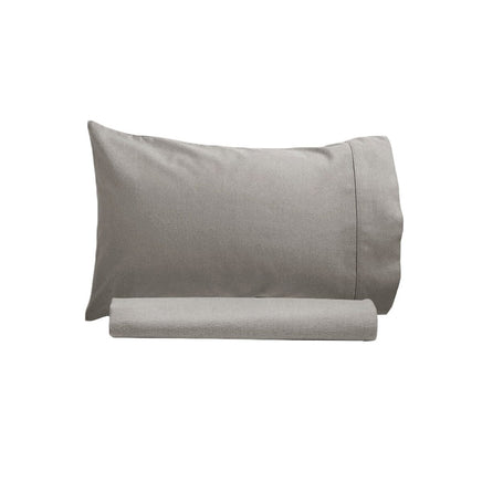Artex 250TC 100% Cotton Sheet Set Single Grey Home & Garden Kings Warehouse 