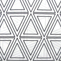 Artex Black Triangle Geometric Pattern Printed Microfiber Polyester Quilt Cover Set Queen Home & Garden Kings Warehouse 