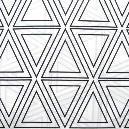 Artex Black Triangle Geometric Pattern Printed Microfiber Polyester Quilt Cover Set Queen Home & Garden Kings Warehouse 