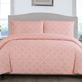 Artex Peach Nzeppel Quilt Cover Set Queen Home & Garden Kings Warehouse 