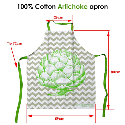 Artichoke 100% Cotton Apron 59 x 80cm Home & Garden Kings Warehouse 