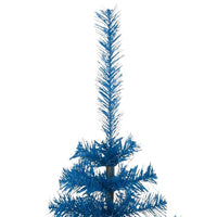 Artificial Half Christmas Tree with Stand Blue 150 cm PVC Kings Warehouse 