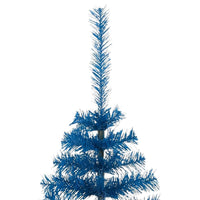 Artificial Half Christmas Tree with Stand Blue 210 cm PVC Kings Warehouse 