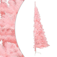 Artificial Half Christmas Tree with Stand Pink 120 cm PVC Kings Warehouse 