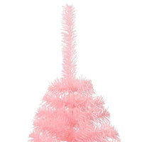 Artificial Half Christmas Tree with Stand Pink 120 cm PVC Kings Warehouse 