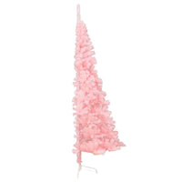 Artificial Half Christmas Tree with Stand Pink 180 cm PVC Kings Warehouse 