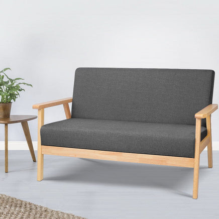 Artiss 2-Seater Sofa Armchair Skane Furniture Kings Warehouse 