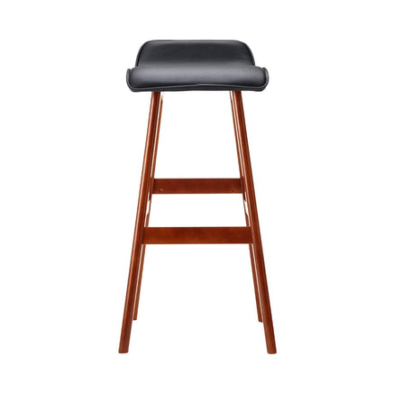 Artiss 2x Bar Stools Wooden Stool Black Furniture Kings Warehouse 