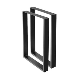 Artiss 2x Coffee Dining Steel Table Legs 71x50CM Industrial Vintage Bench Metal Box Kings Warehouse