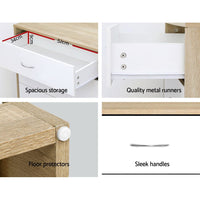 Artiss 4 Chest of Drawers - BURL Home & Garden Kings Warehouse 