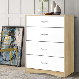Artiss 4 Chest of Drawers - BURL Home & Garden Kings Warehouse 