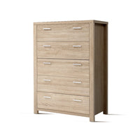 Artiss 5 Chest of Drawers - MAXI Pine Furniture Kings Warehouse 