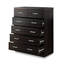 Artiss 6 Chest of Drawers - ANDES Walnut Furniture Kings Warehouse 
