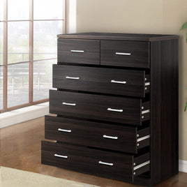 Artiss 6 Chest of Drawers - ANDES Walnut Furniture Kings Warehouse 