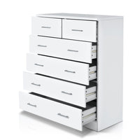 Artiss 6 Chest of Drawers - ANDES White Furniture Kings Warehouse 