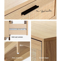 Artiss 6 Chest of Drawers - BRIONY Oak Furniture Kings Warehouse 