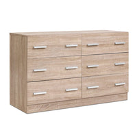 Artiss 6 Chest of Drawers - VEDA Pine Furniture Kings Warehouse 