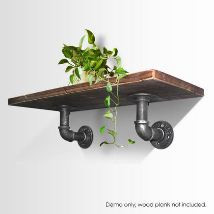 Artiss 8x Floating Pipe Shelf DIY Metal Wall Brackets Home & Garden Kings Warehouse 