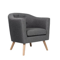 Artiss ADORA Armchair Tub Chair Single Accent Armchairs Sofa Lounge Fabric Grey Selected Artiss up to 48% Off Kings Warehouse 
