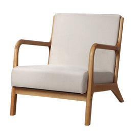 Artiss Armchair Fabric Beige Olive Furniture Kings Warehouse 