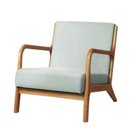 Artiss Armchair Fabric Grey Olive Furniture Kings Warehouse 